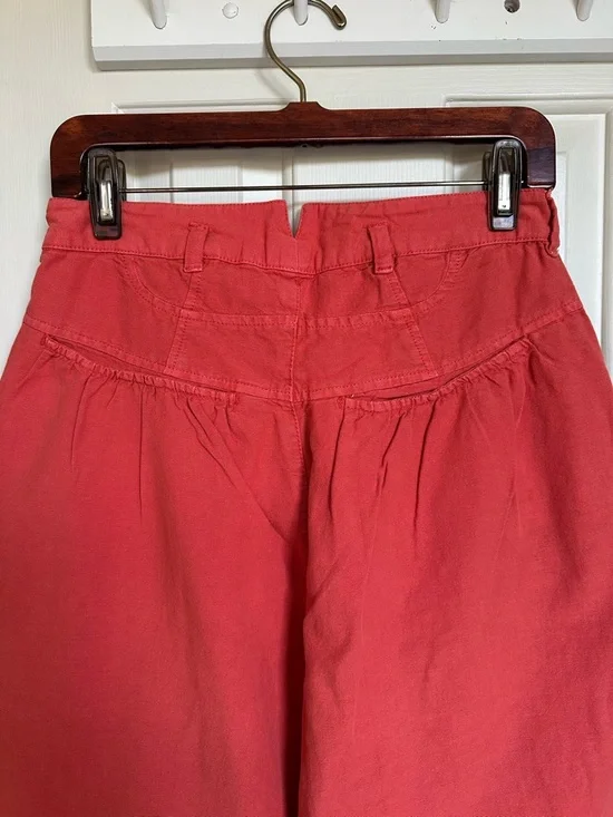 NWOT Free People Sweet Talk Red Mango Chino Pants- Size 10 - Picture 6 of 10
